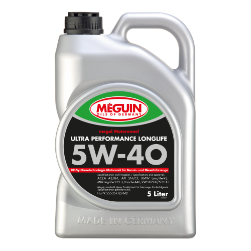 НС-синтетическое моторное масло Megol Motorenoel Ultra Performance Longlife 5W-40 - 5 л