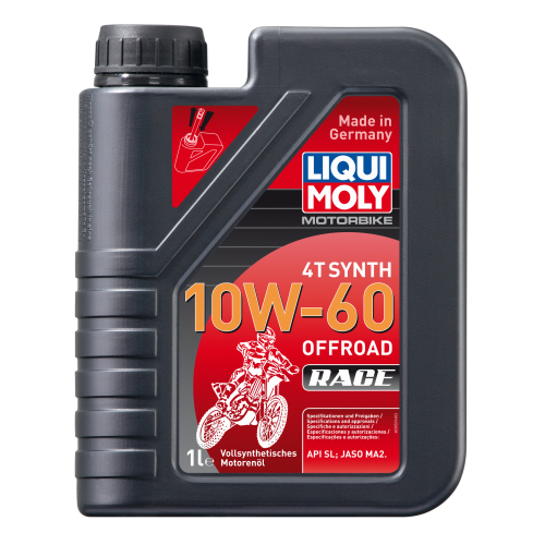Синтетическое моторное масло для 4-тактных мотоциклов Motorbike 4T Synth Offroad Race 10W-60 - 1 л